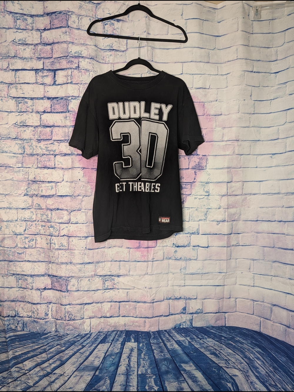WWE Dudley 3D Black Graphic T-Shirt
